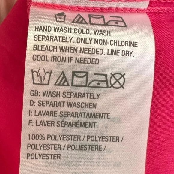 Women’s Attitudes by Renée Hot Pink Silky Blouse - Size 8, Lightweight & Flowy - Picture 3 of 5